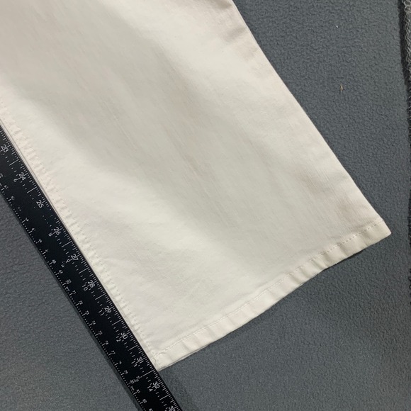 Democracy Ab Solution Women's 16 White Flare Denim Jeans Casual Pants‎ Stretch - Picture 7 of 8